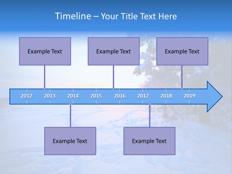 Freeze Blue Nobody PowerPoint Template
