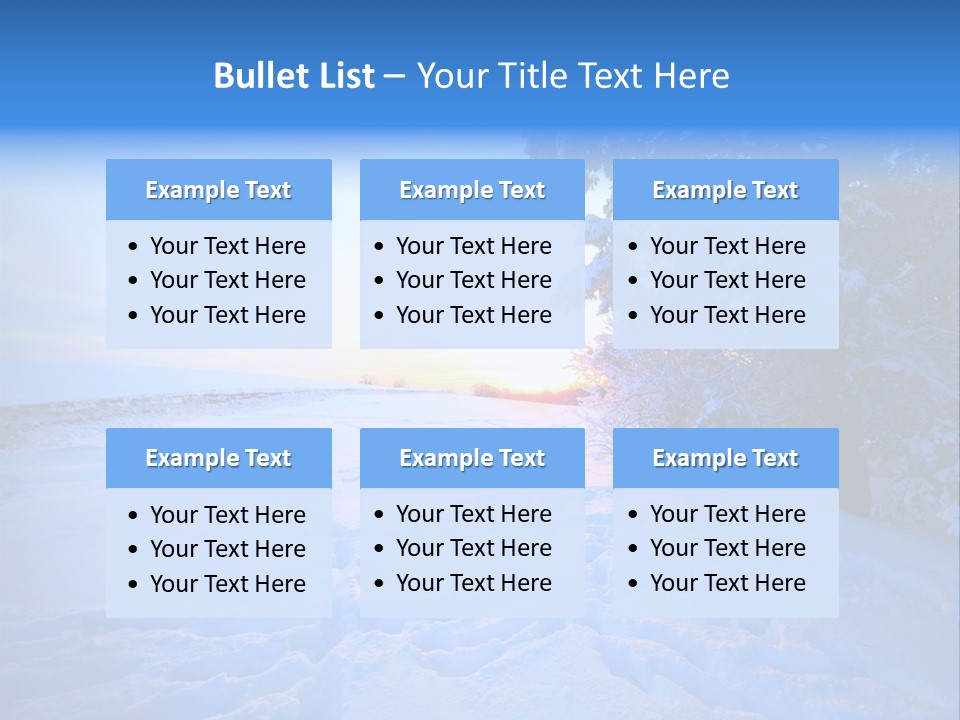 Freeze Blue Nobody PowerPoint Template