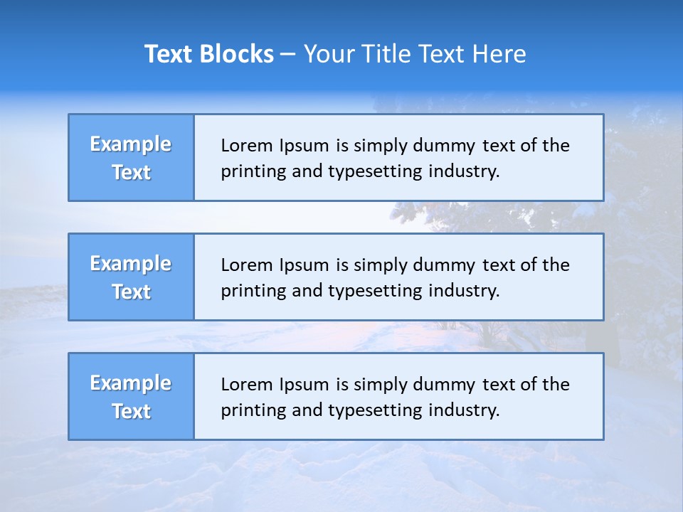Freeze Blue Nobody PowerPoint Template