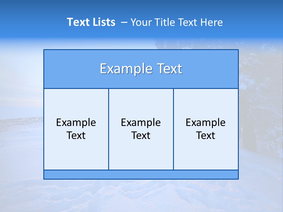 Freeze Blue Nobody PowerPoint Template