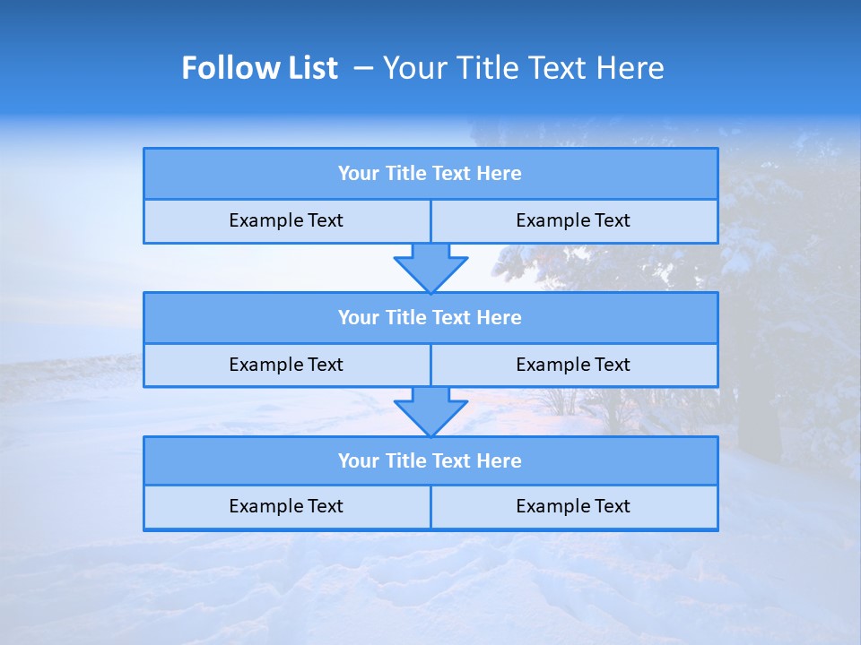 Freeze Blue Nobody PowerPoint Template