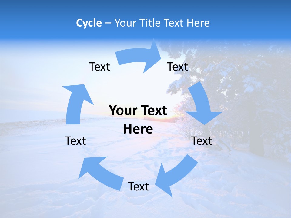 Freeze Blue Nobody PowerPoint Template