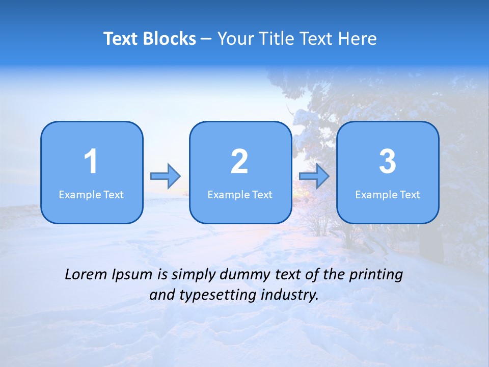 Freeze Blue Nobody PowerPoint Template
