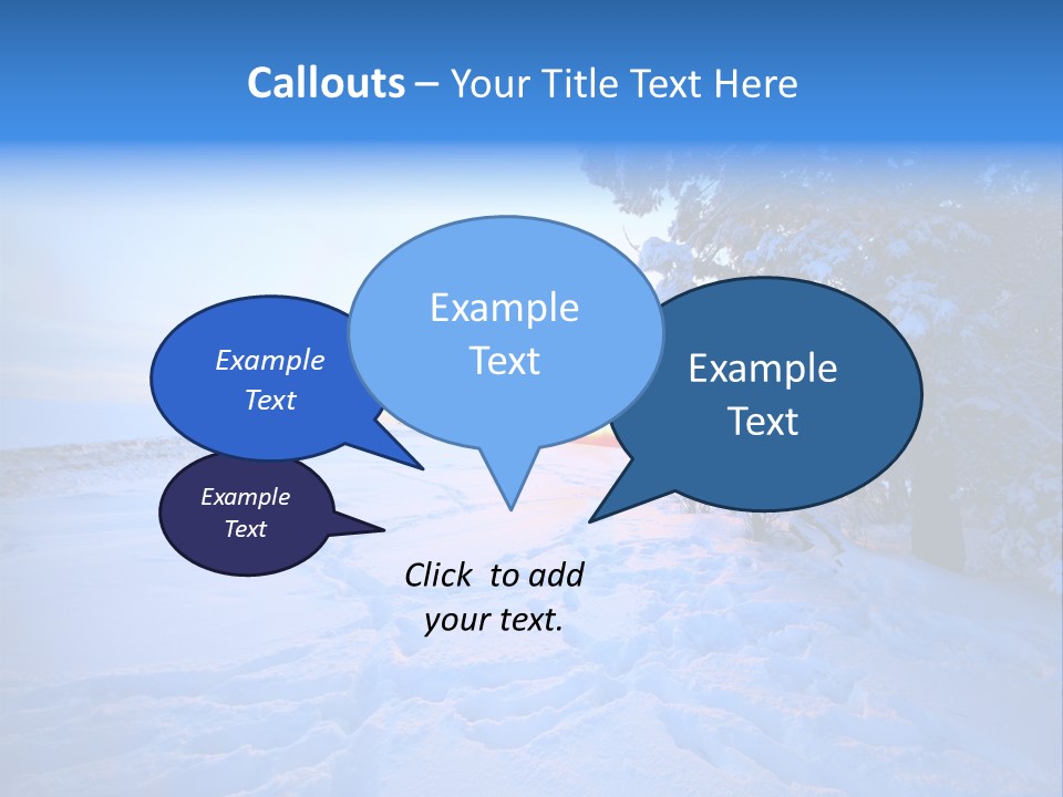 Freeze Blue Nobody PowerPoint Template