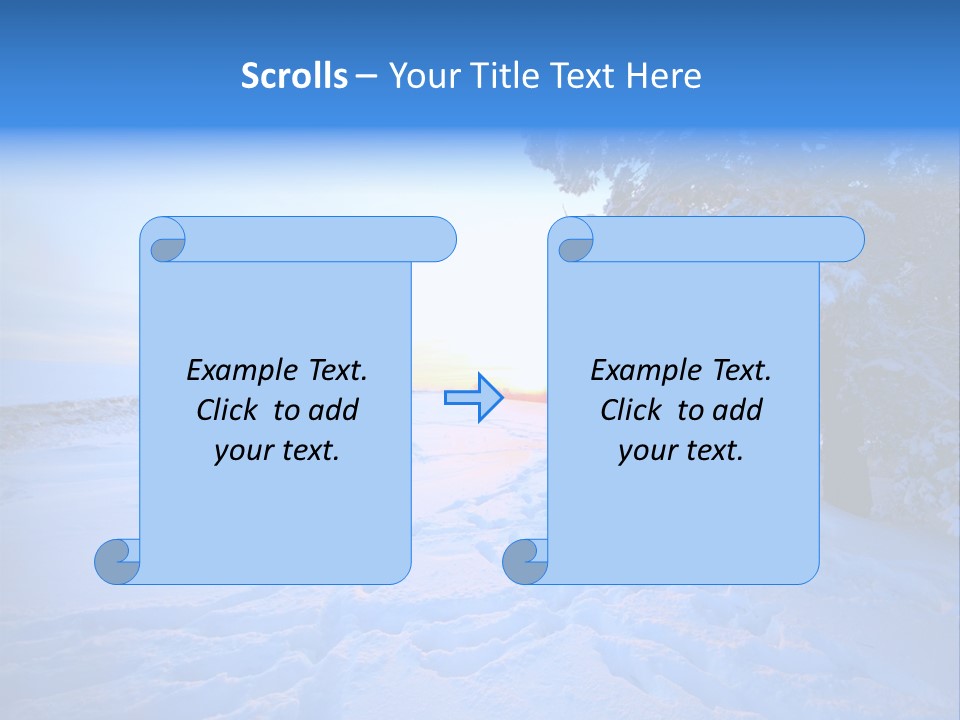 Freeze Blue Nobody PowerPoint Template