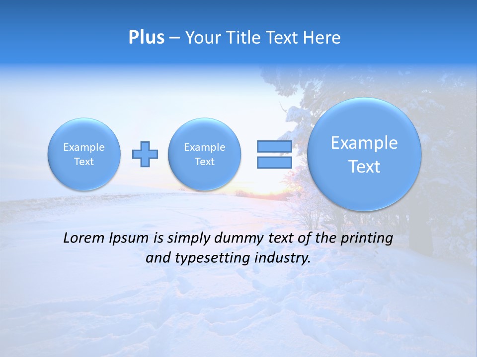 Freeze Blue Nobody PowerPoint Template