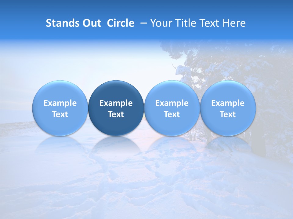 Freeze Blue Nobody PowerPoint Template