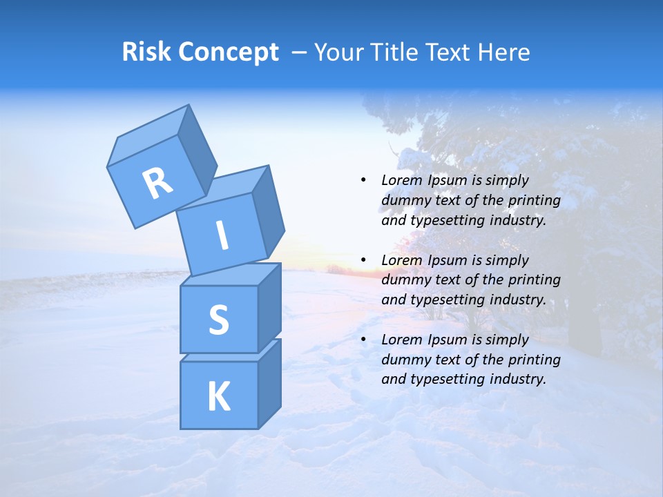 Freeze Blue Nobody PowerPoint Template