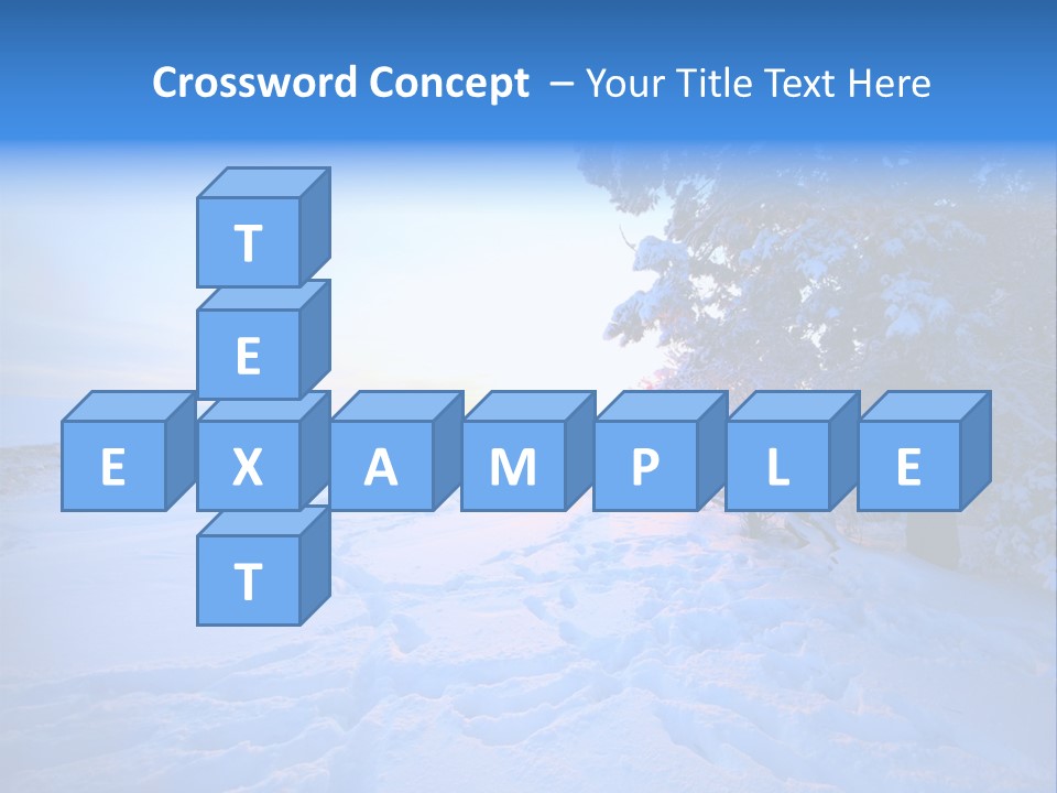Freeze Blue Nobody PowerPoint Template