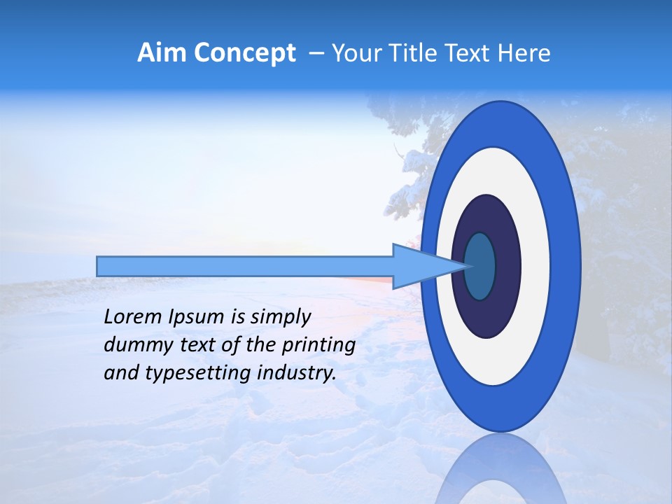 Freeze Blue Nobody PowerPoint Template