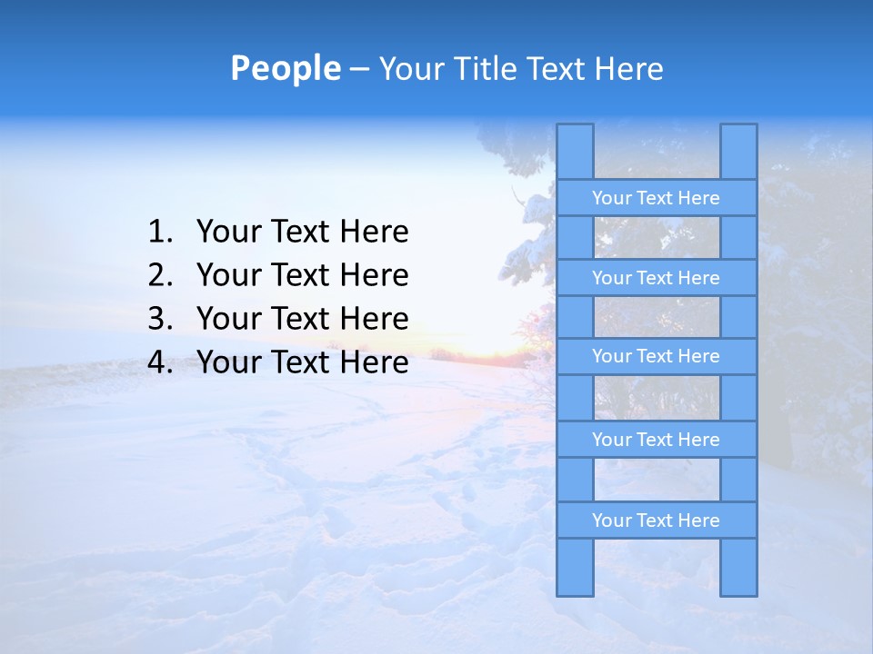 Freeze Blue Nobody PowerPoint Template