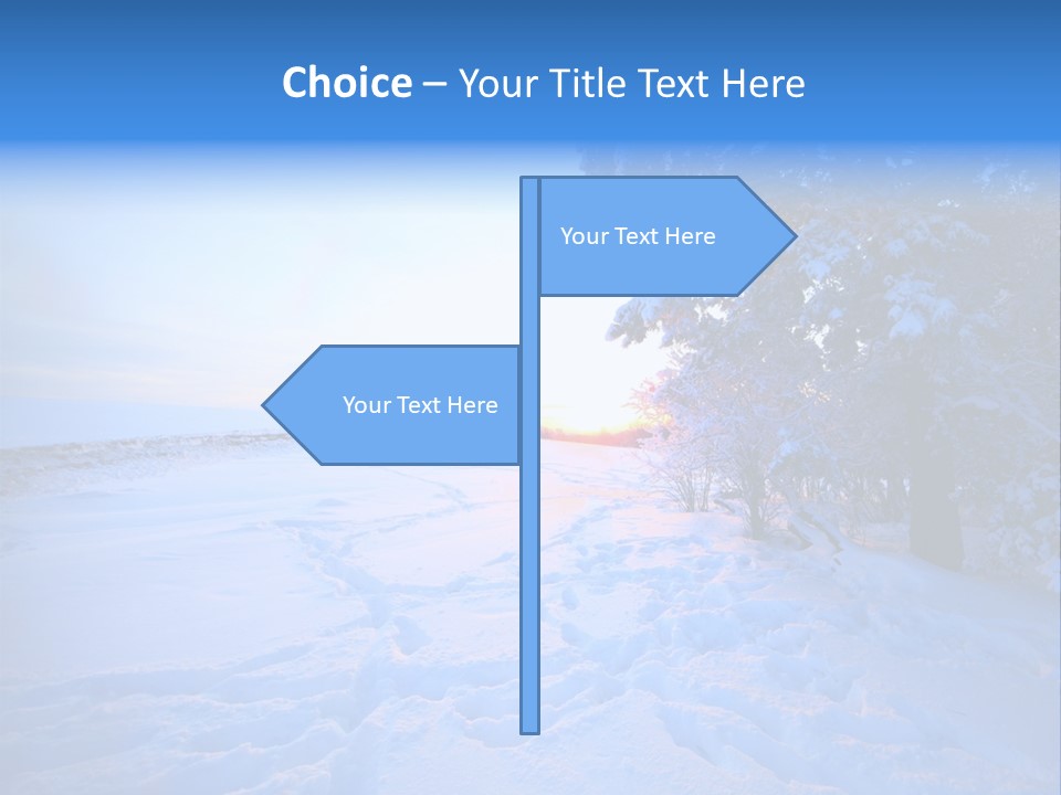 Freeze Blue Nobody PowerPoint Template