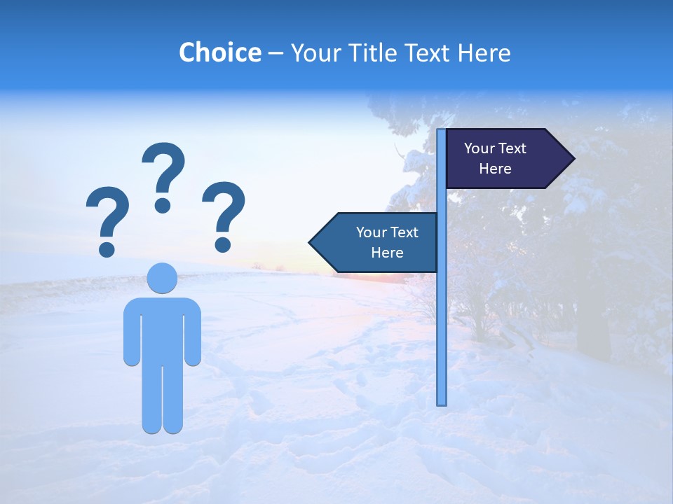 Freeze Blue Nobody PowerPoint Template