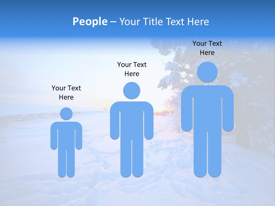 Freeze Blue Nobody PowerPoint Template