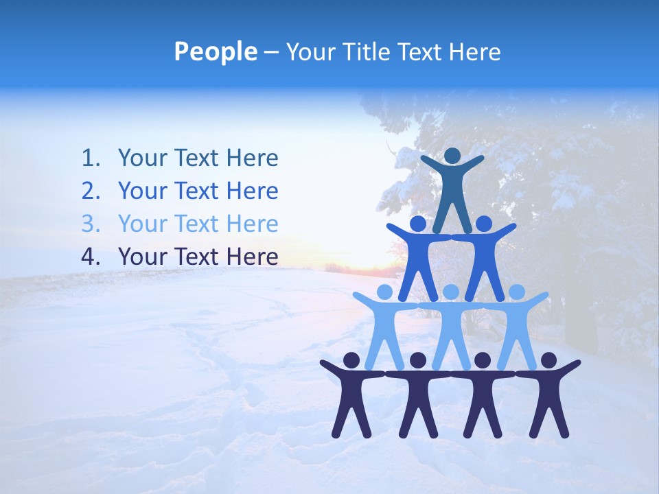 Freeze Blue Nobody PowerPoint Template