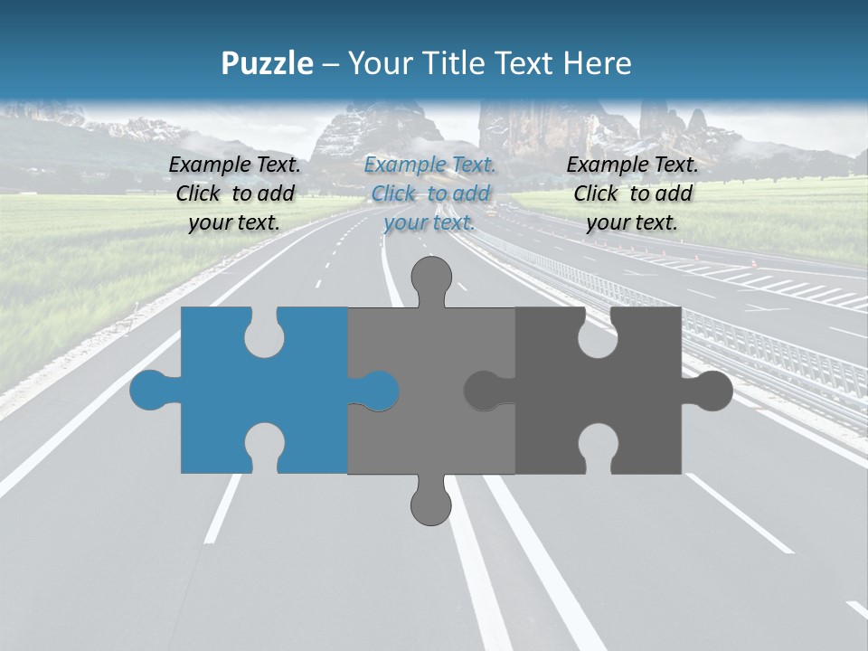 An Empty Road With Mountains In The Background PowerPoint Template