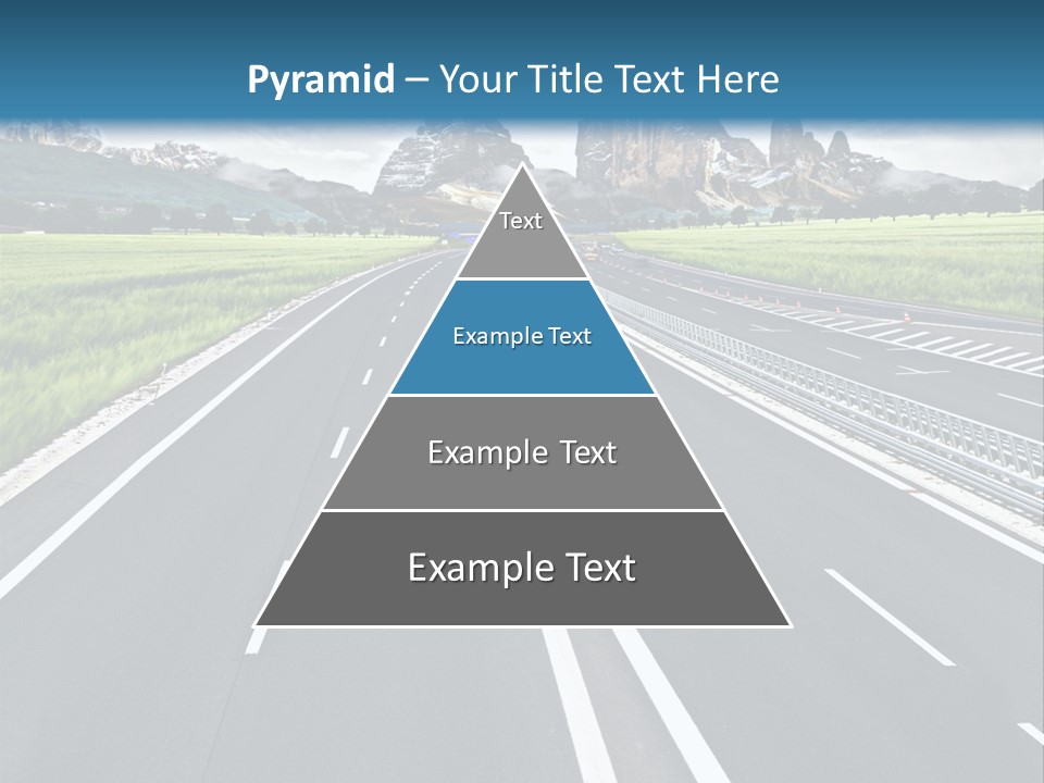 An Empty Road With Mountains In The Background PowerPoint Template