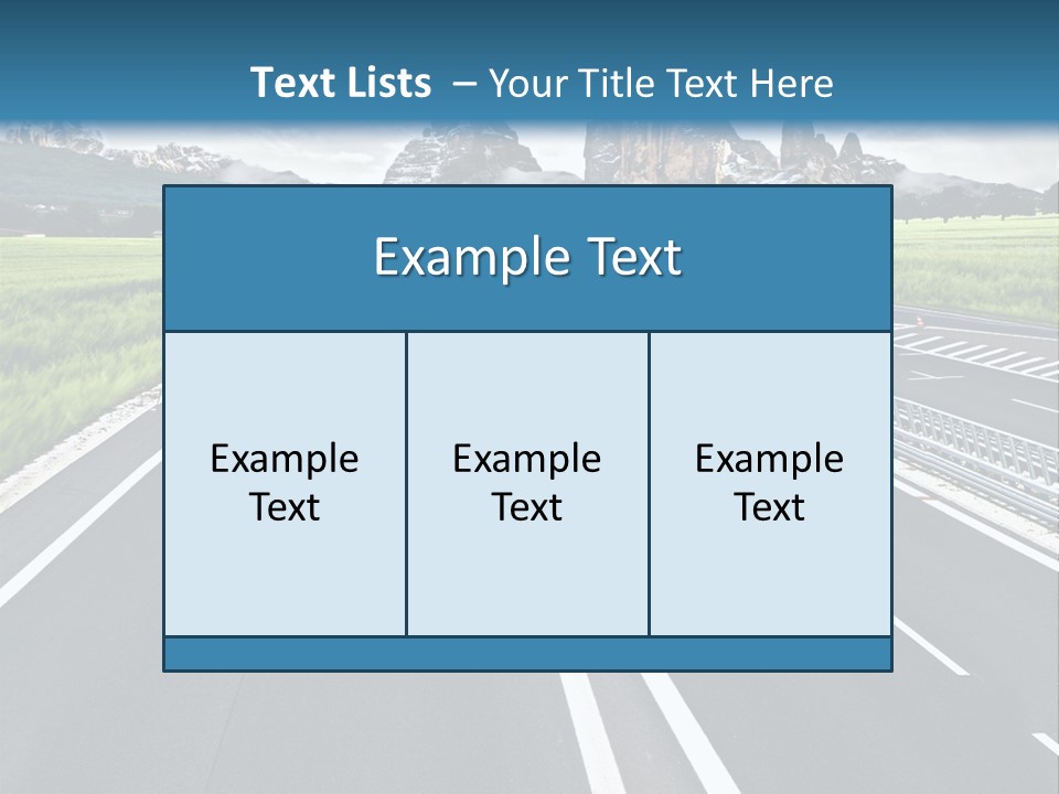 An Empty Road With Mountains In The Background PowerPoint Template