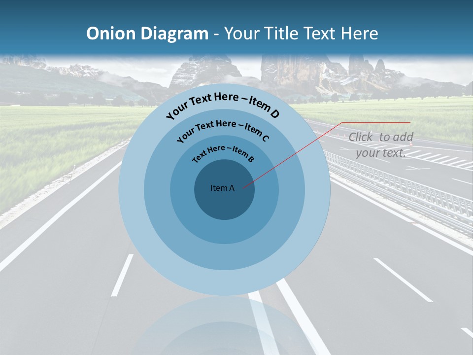 An Empty Road With Mountains In The Background PowerPoint Template