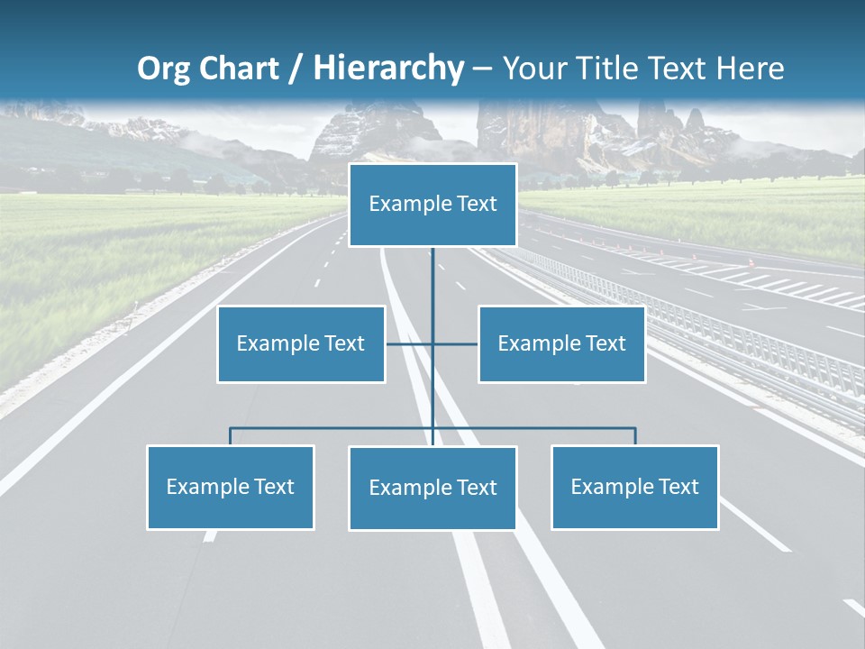 An Empty Road With Mountains In The Background PowerPoint Template