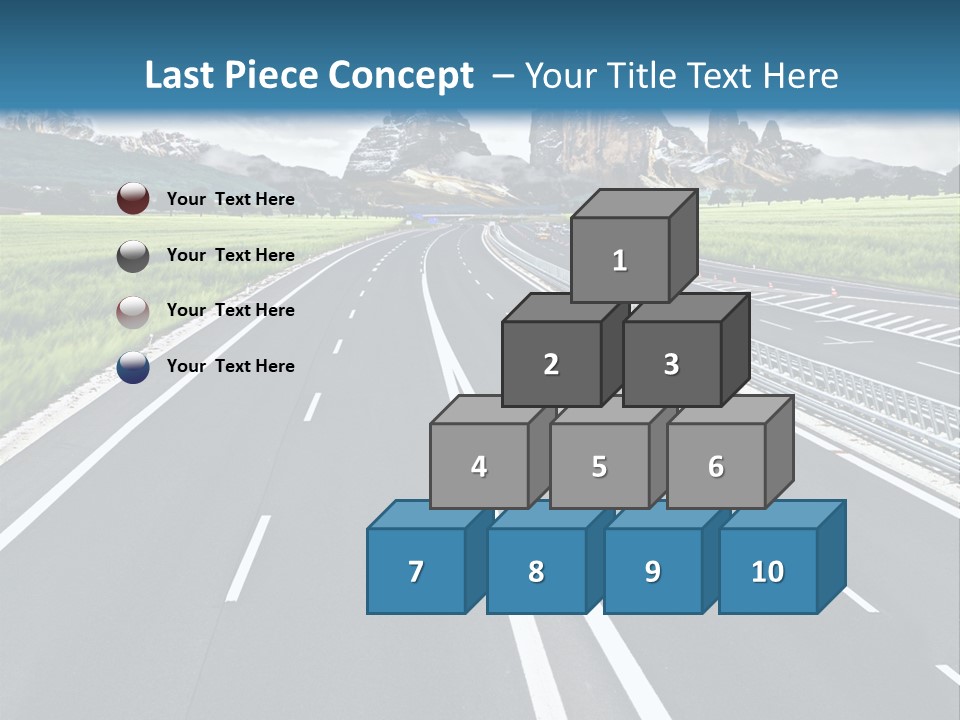 An Empty Road With Mountains In The Background PowerPoint Template