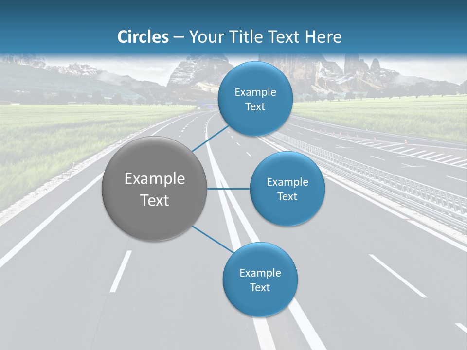 An Empty Road With Mountains In The Background PowerPoint Template