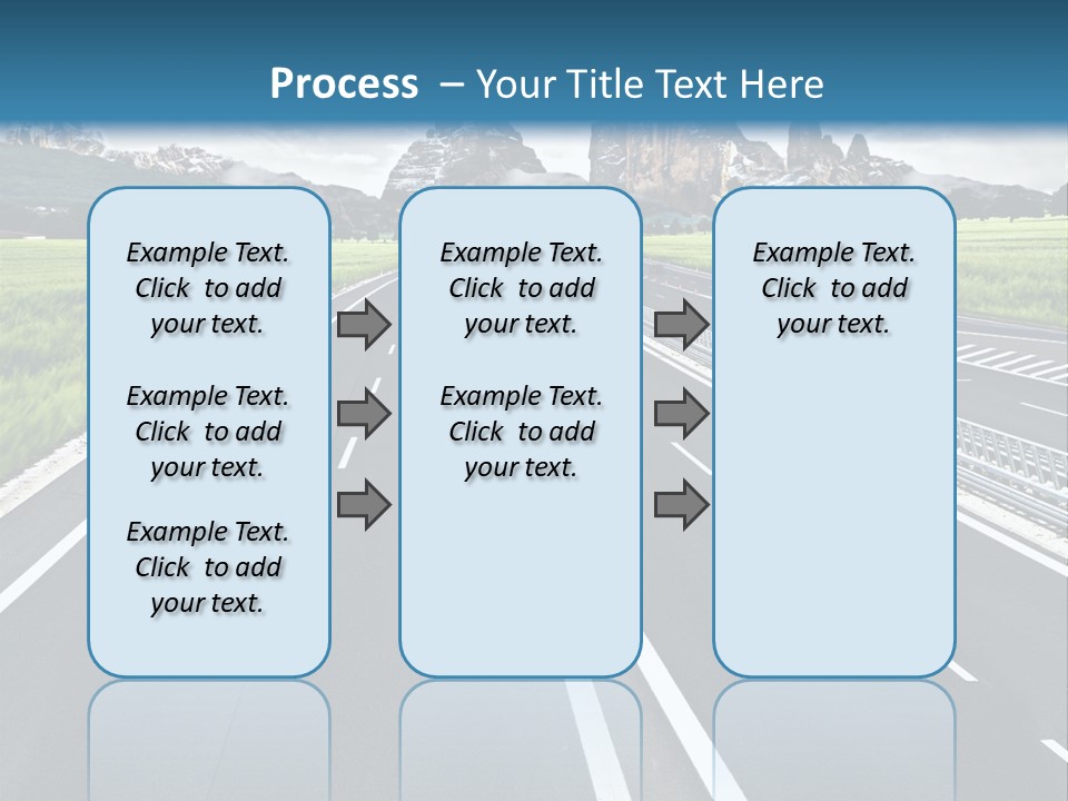 An Empty Road With Mountains In The Background PowerPoint Template