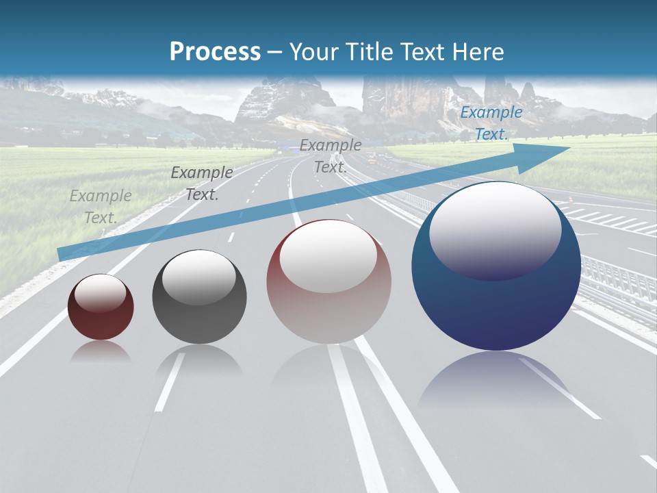 An Empty Road With Mountains In The Background PowerPoint Template