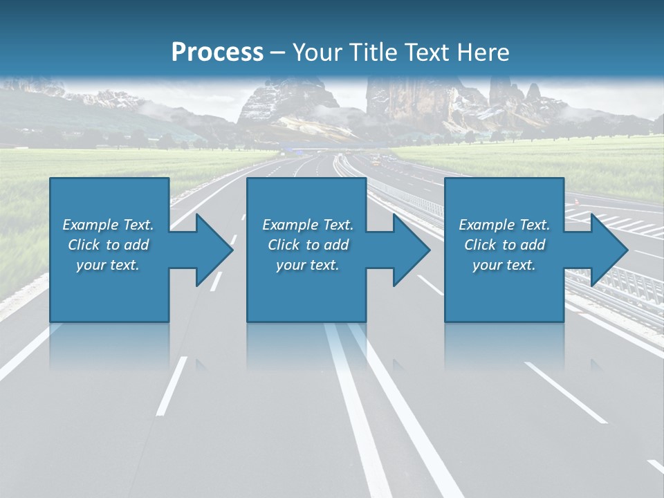 An Empty Road With Mountains In The Background PowerPoint Template