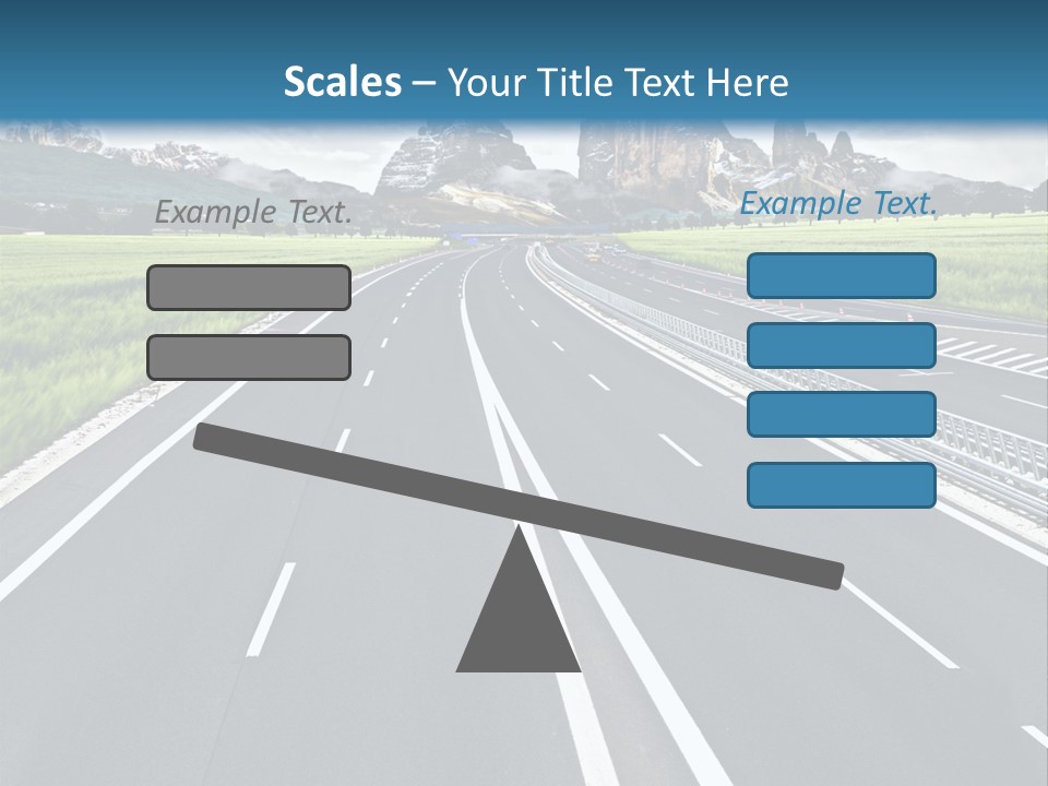 An Empty Road With Mountains In The Background PowerPoint Template