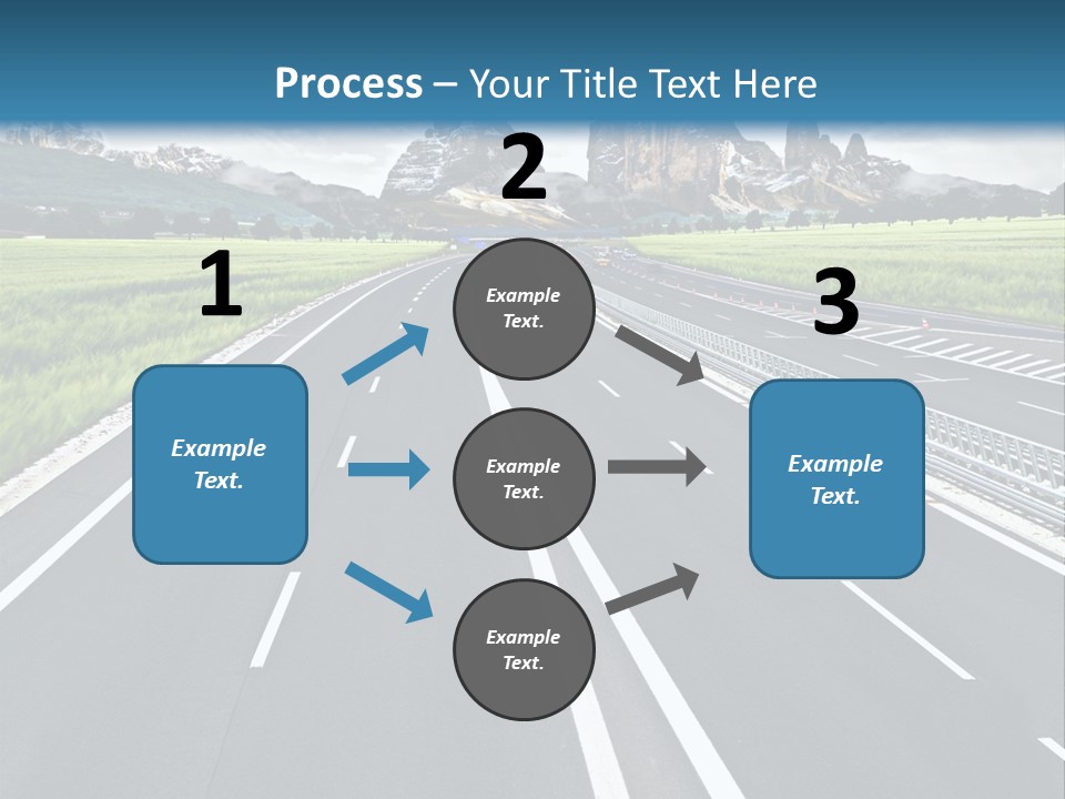 An Empty Road With Mountains In The Background PowerPoint Template
