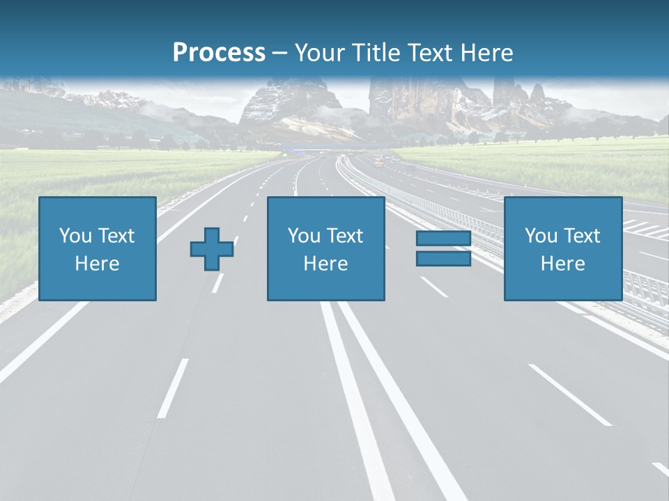 An Empty Road With Mountains In The Background PowerPoint Template