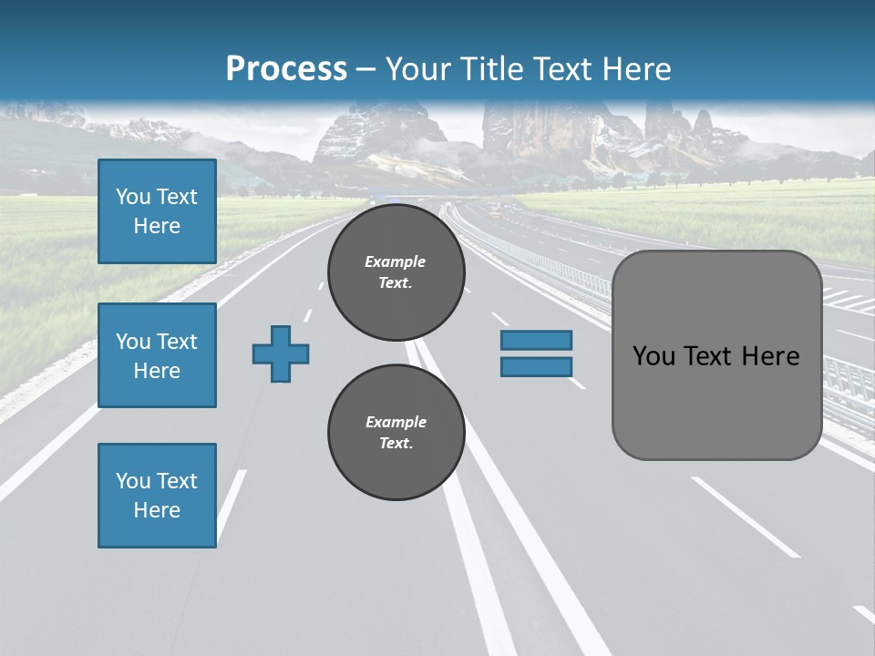 An Empty Road With Mountains In The Background PowerPoint Template