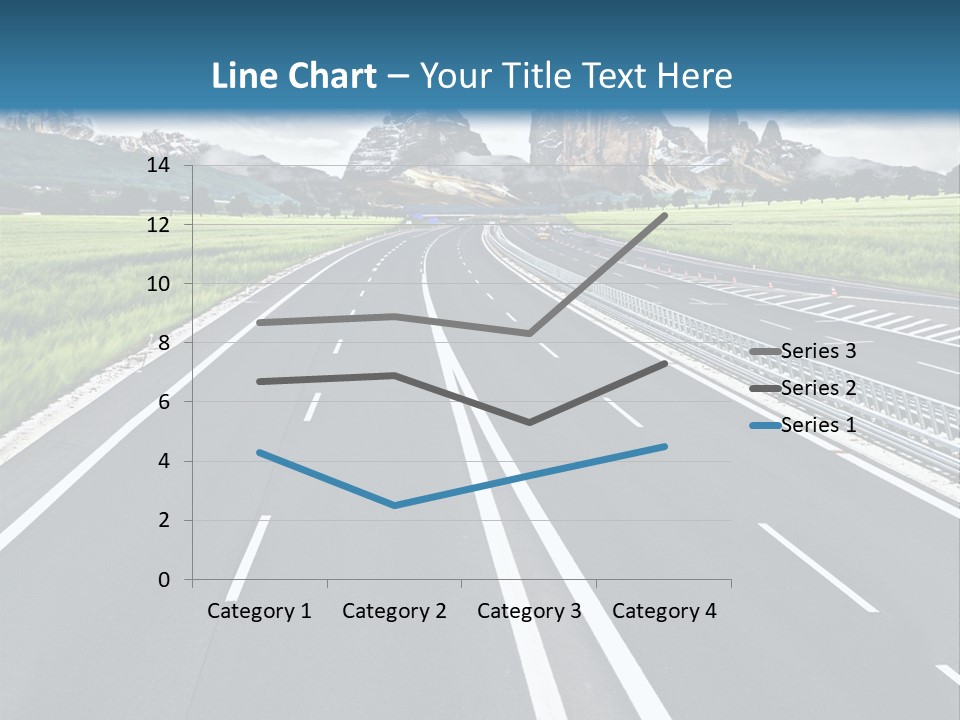 An Empty Road With Mountains In The Background PowerPoint Template