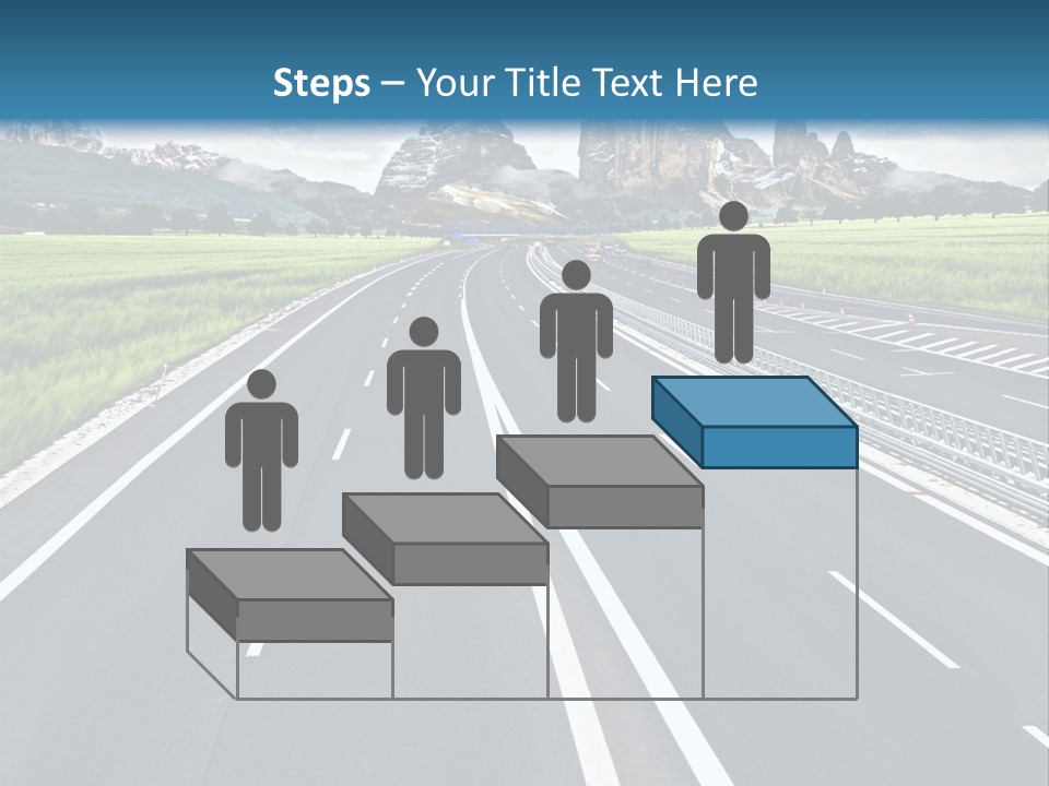 An Empty Road With Mountains In The Background PowerPoint Template