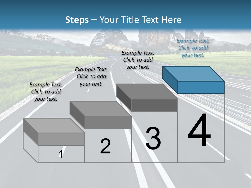 An Empty Road With Mountains In The Background PowerPoint Template