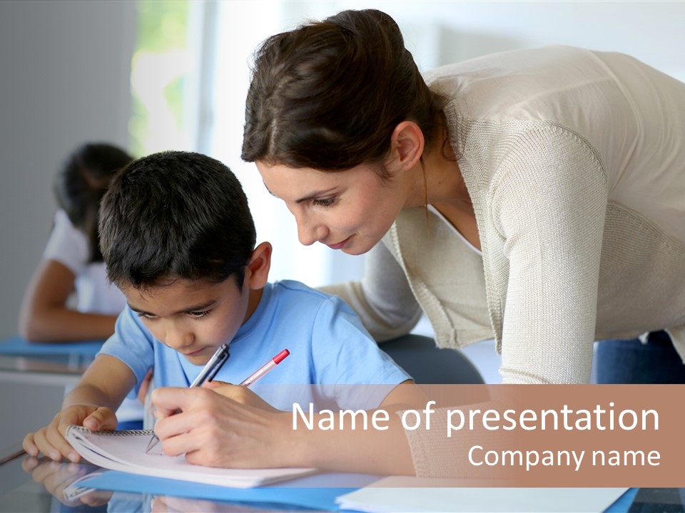 Writing Teaching Year Old PowerPoint Template