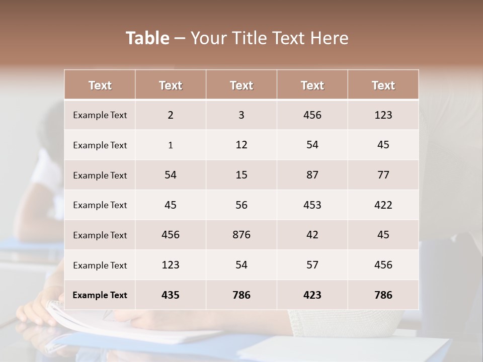 Writing Teaching Year Old PowerPoint Template