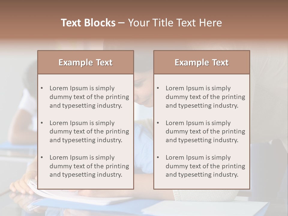 Writing Teaching Year Old PowerPoint Template