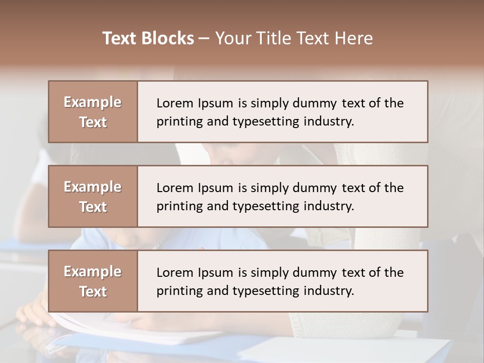 Writing Teaching Year Old PowerPoint Template