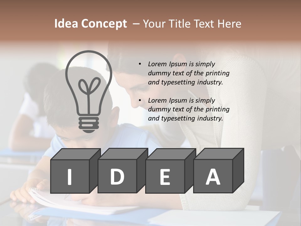 Writing Teaching Year Old PowerPoint Template