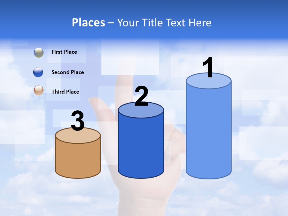 Tablet Transfer Isolated PowerPoint Template