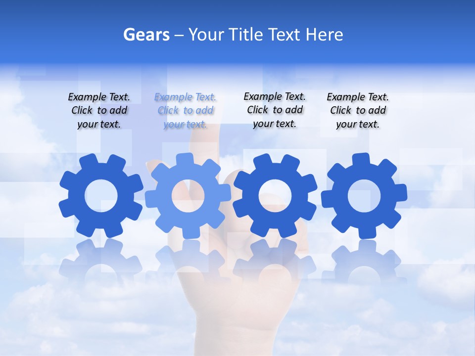 Tablet Transfer Isolated PowerPoint Template