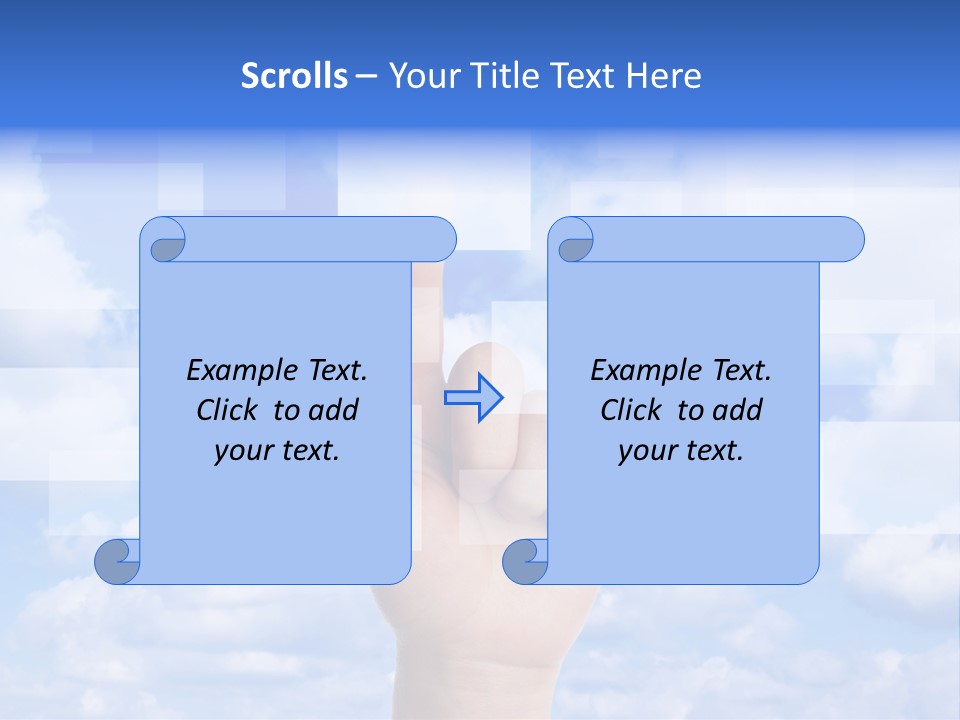 Tablet Transfer Isolated PowerPoint Template