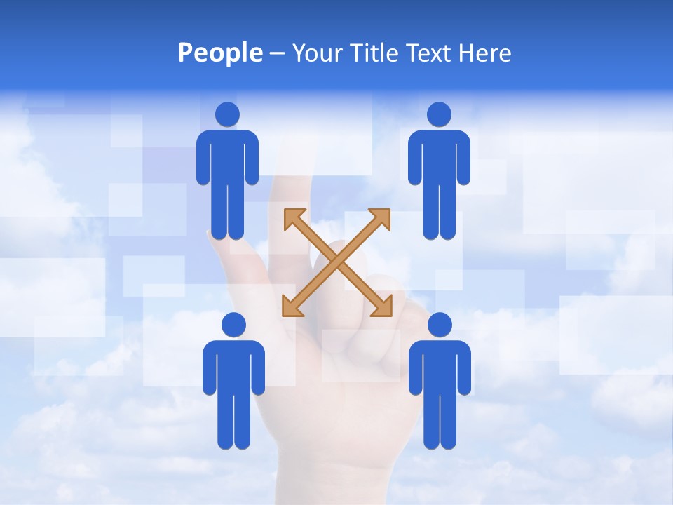 Tablet Transfer Isolated PowerPoint Template