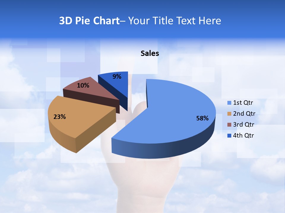 Tablet Transfer Isolated PowerPoint Template