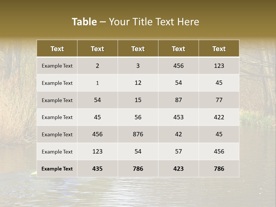 Calm Grass Tourism PowerPoint Template