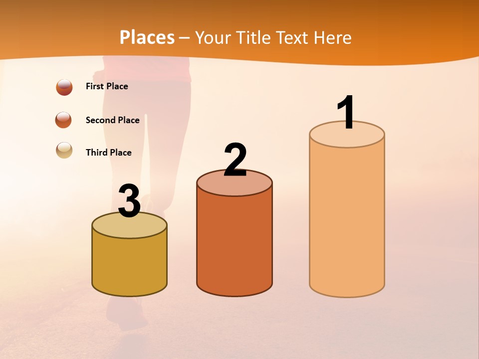 Woman Wellbeing Run PowerPoint Template