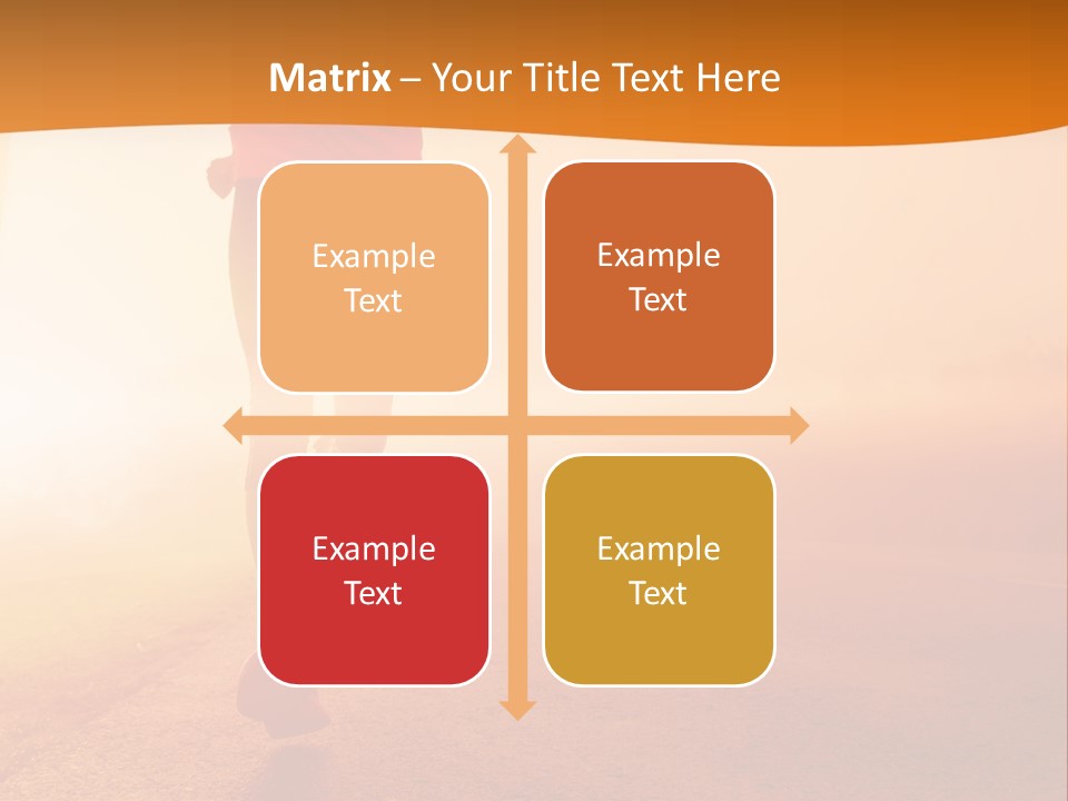 Woman Wellbeing Run PowerPoint Template