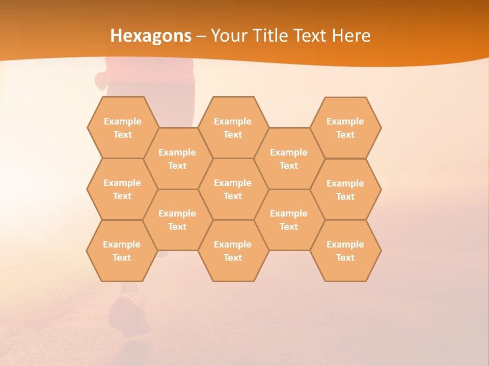 Woman Wellbeing Run PowerPoint Template